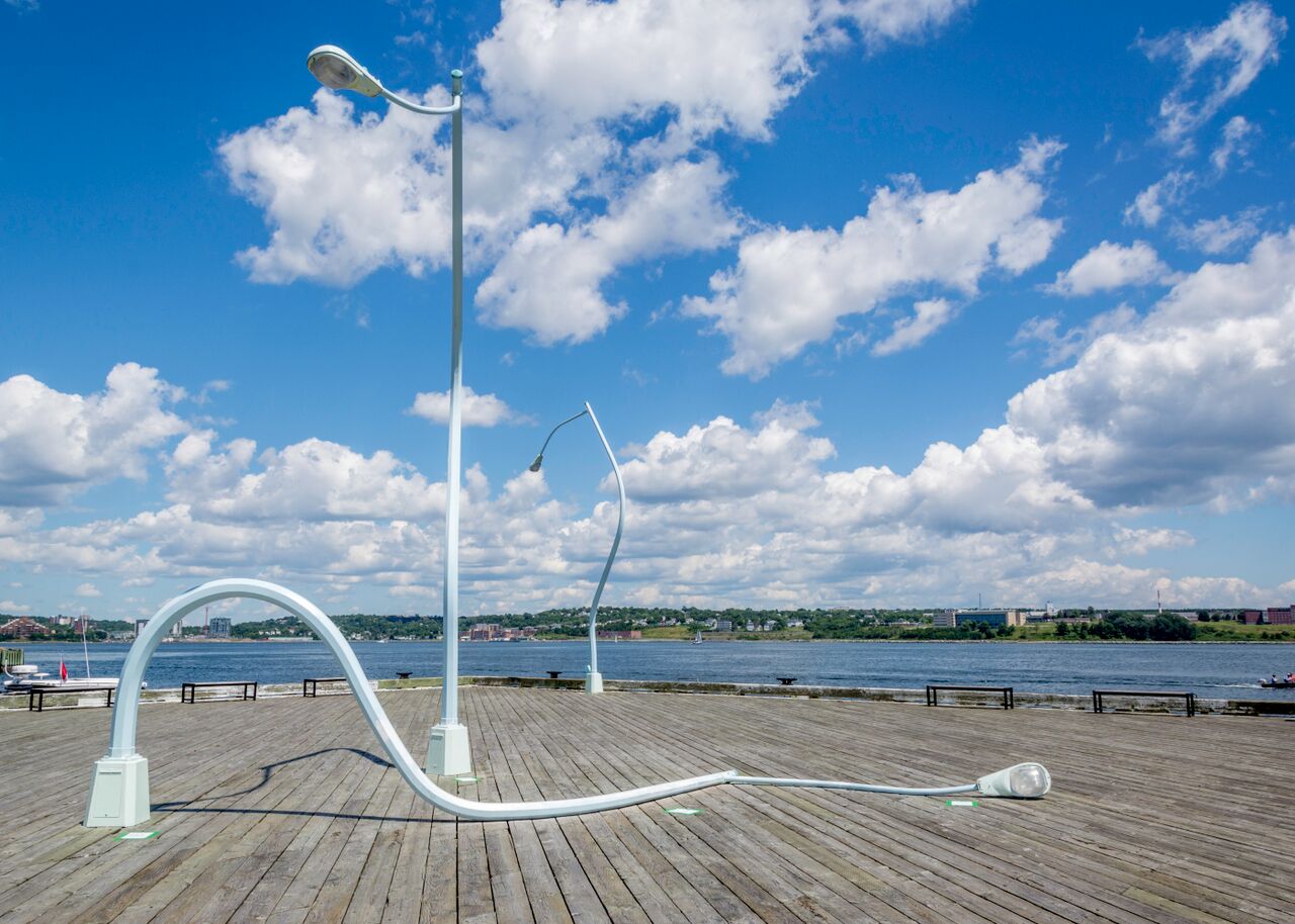 The Story Behind the ‘Drunken Lampposts’ on the Halifax Waterfront