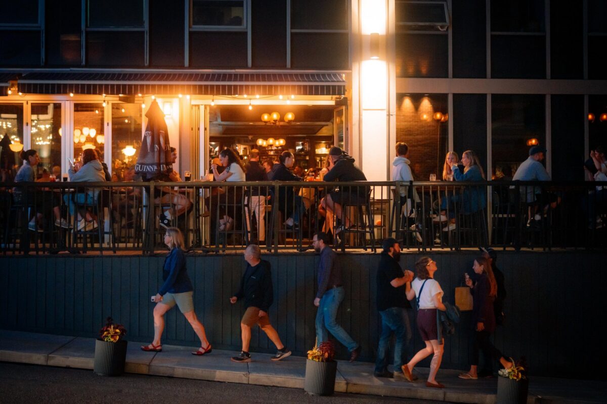 Durty Nelly's patio in Downtown Halifax