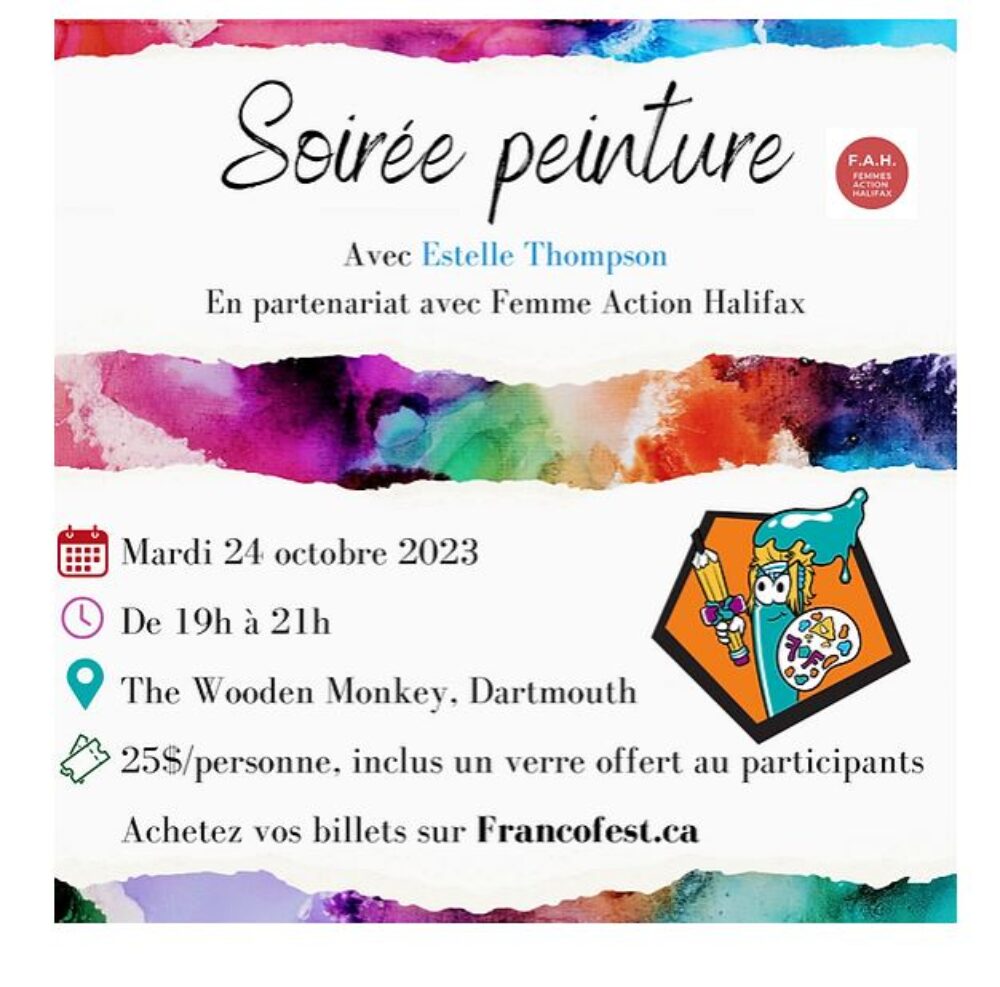 Le Francofest presents: Painting night with Estelle Thompson / Soirée peinture avec Estelle Thompson image