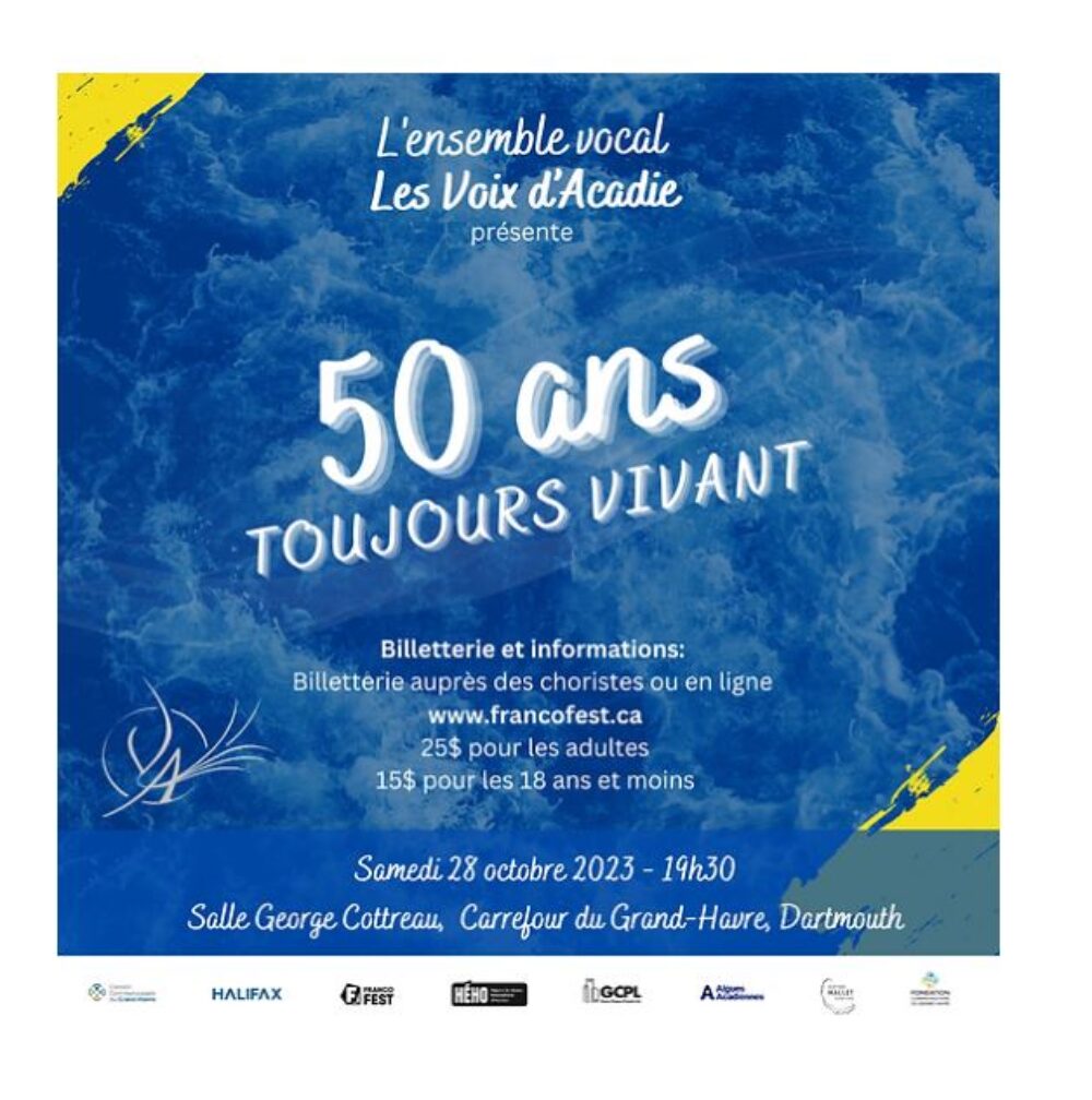 Le Francofest presents: Les Voix d'Acadie 50 years still alive / L'ensemble vocal des Voix d'Acadie 50 ans toujours vivant image