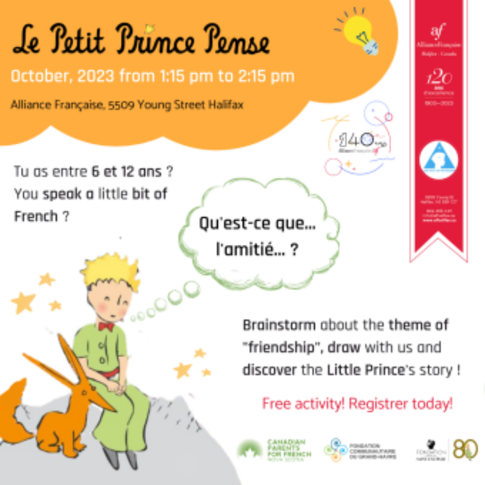 Little Prince Thinks: Friendship / Petit Prince Pense : Amitié image