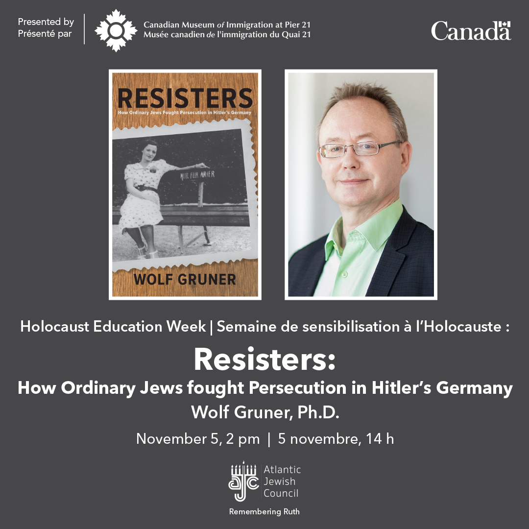 Holocaust Education Week Dr. Wolf Gruner Discover Halifax
