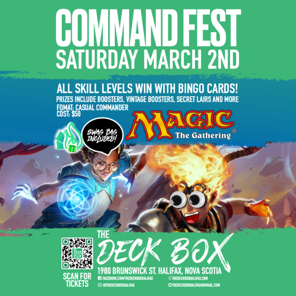 Magic the Gathering Commander Fest at the Deck Box Discover Halifax