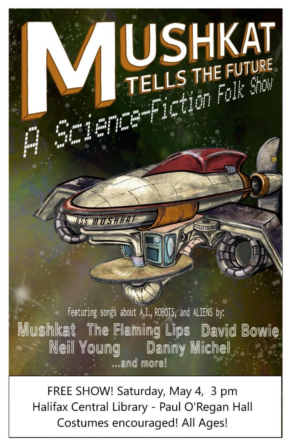 Mushkat Tells The Future - A Sci-Fi Folk Music Show image