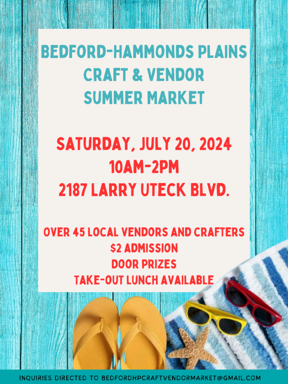 Bedford-Hammonds Plains Craft & Vendor Summer Market image