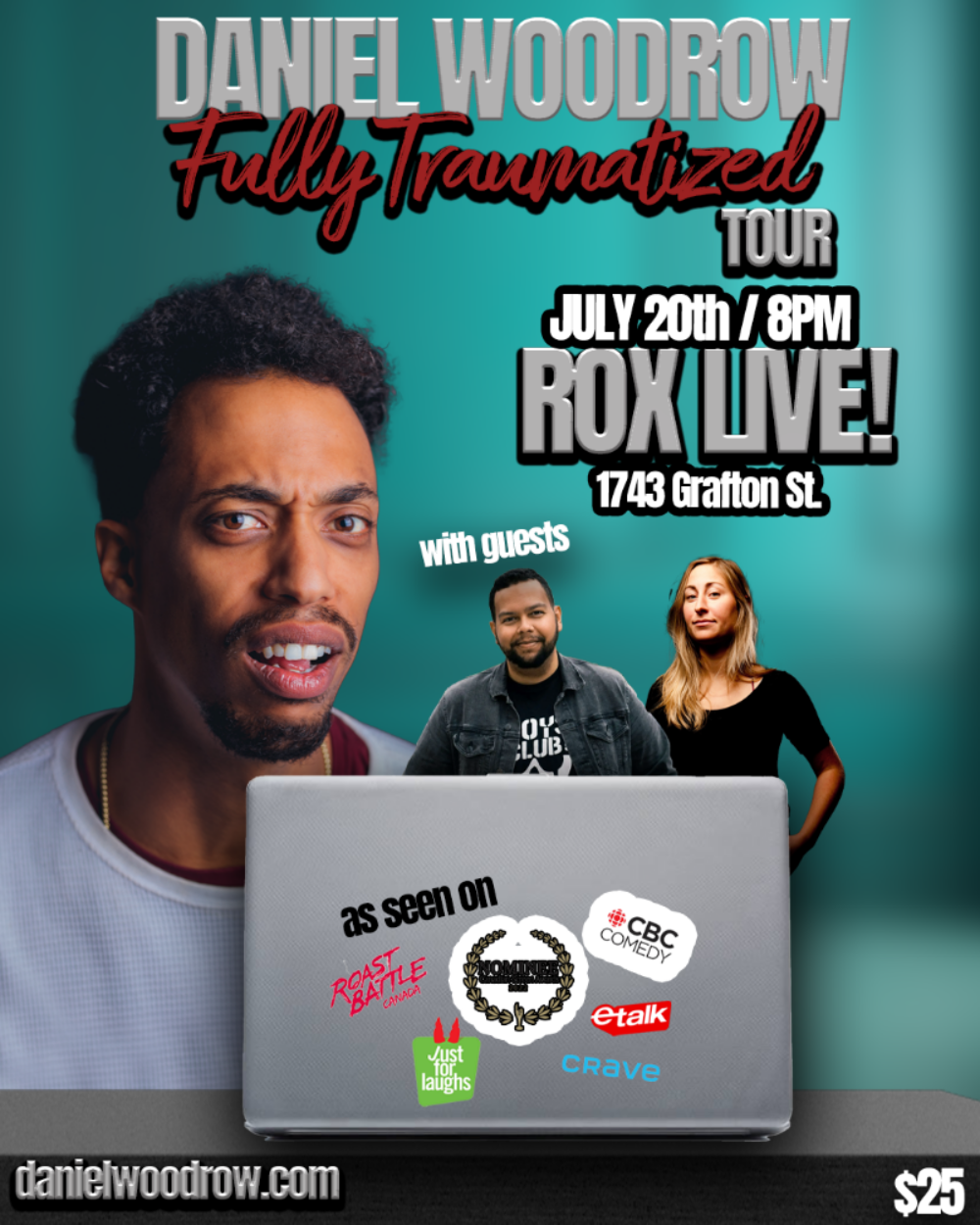 Daniel Woodrow 'Fully Traumatized Comedy Tour' Ft. Clare Belford & Travis Lindsay image
