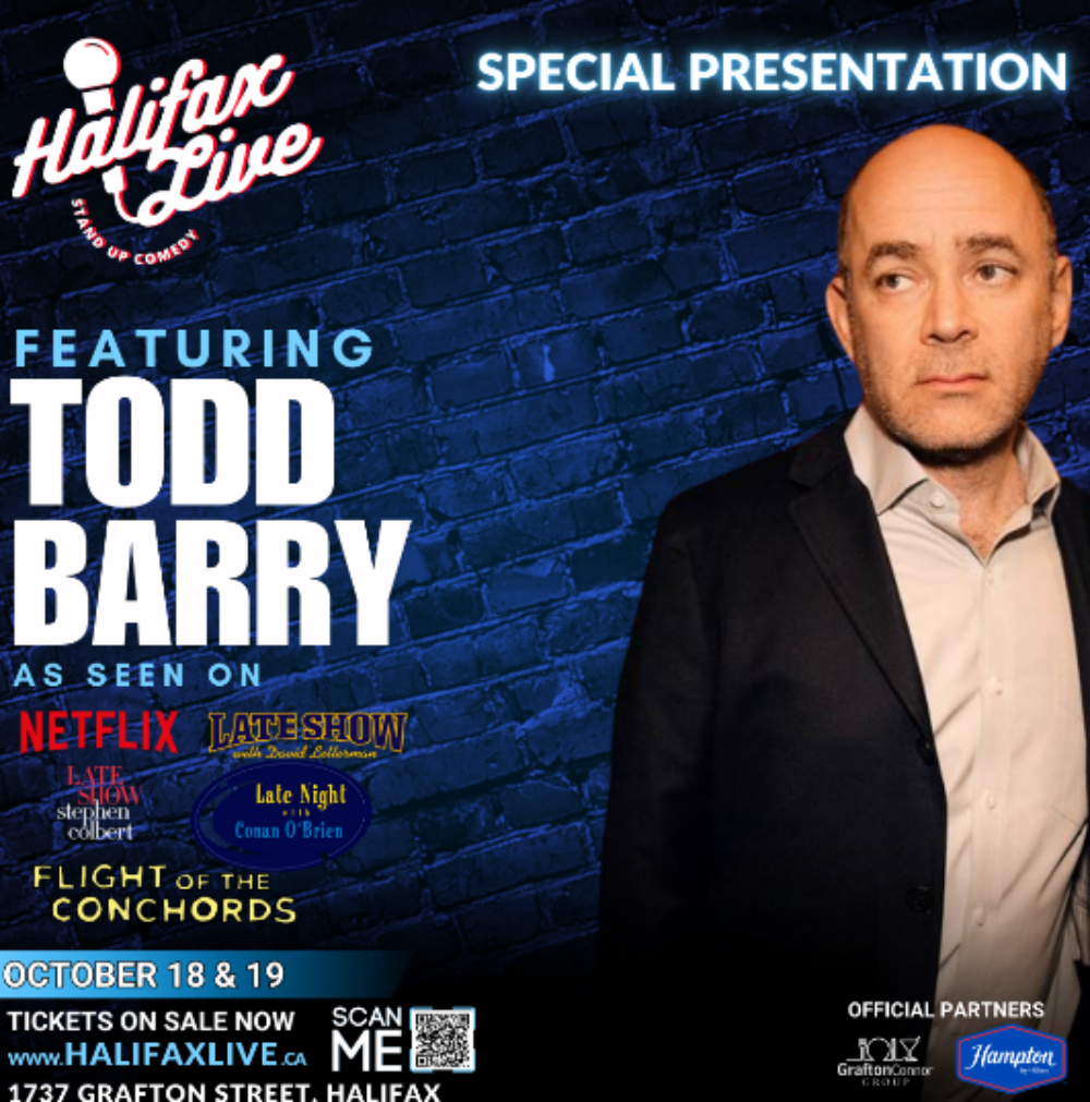 Halifax Live Comedy Club Grand Opening With Todd Barry image