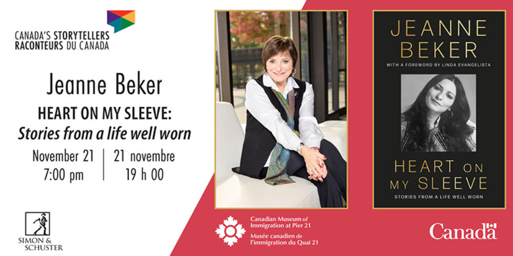 Canada's Storytellers: Jeanne Beker Heart On My Sleeve: Stories from a life well worn image
