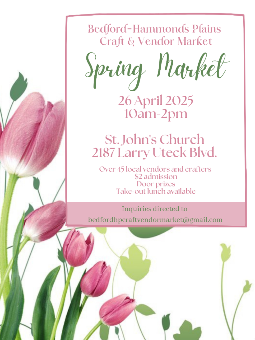 Bedford-Hammonds Plains Craft & Vendor Spring Market image