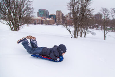 Sledding on Citadel Hill image