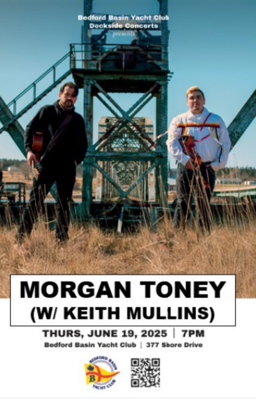 Bedford Basin Yacht Club - Dockside Concerts with Morgan Tone and Keith Mullins image