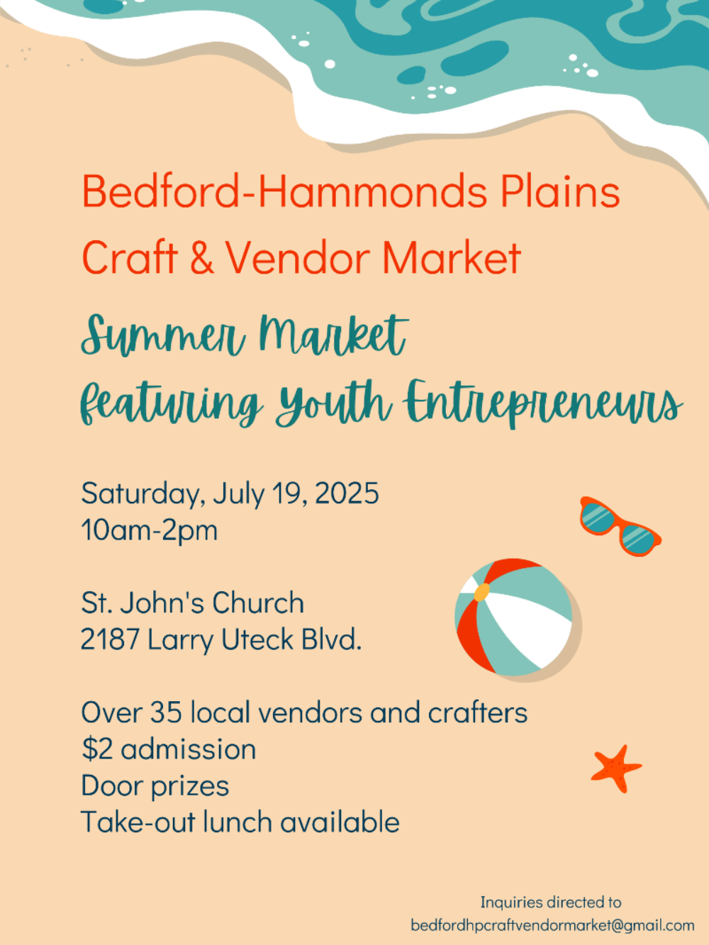 Bedford-Hammonds Plains Craft & Vendor Summer Market image