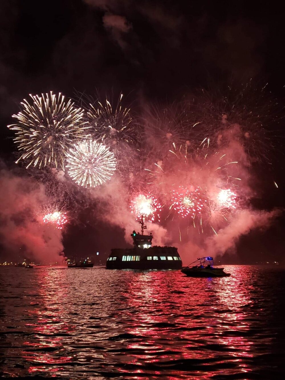 Natal Day Harbour Fireworks image