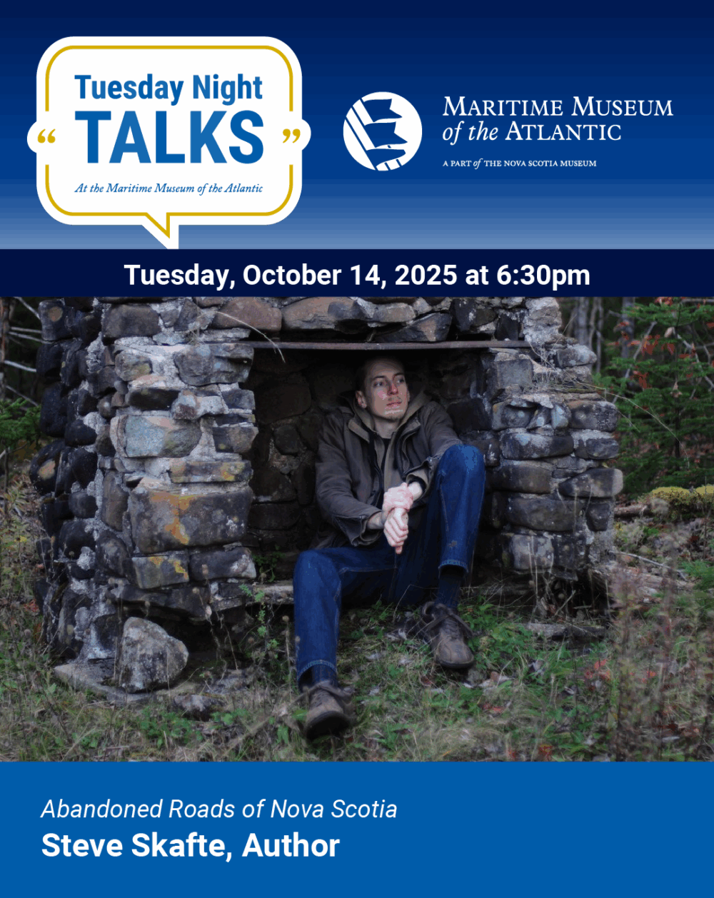 Tuesday Night Talks: Abandoned Roads of Nova Scotia – Steve Skafte, Author image