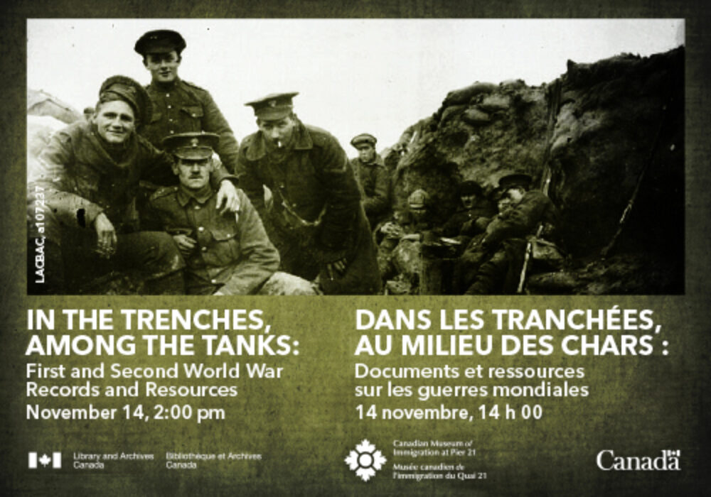 In the Trenches, Among the Tanks: First and Second World War Records and Resources image