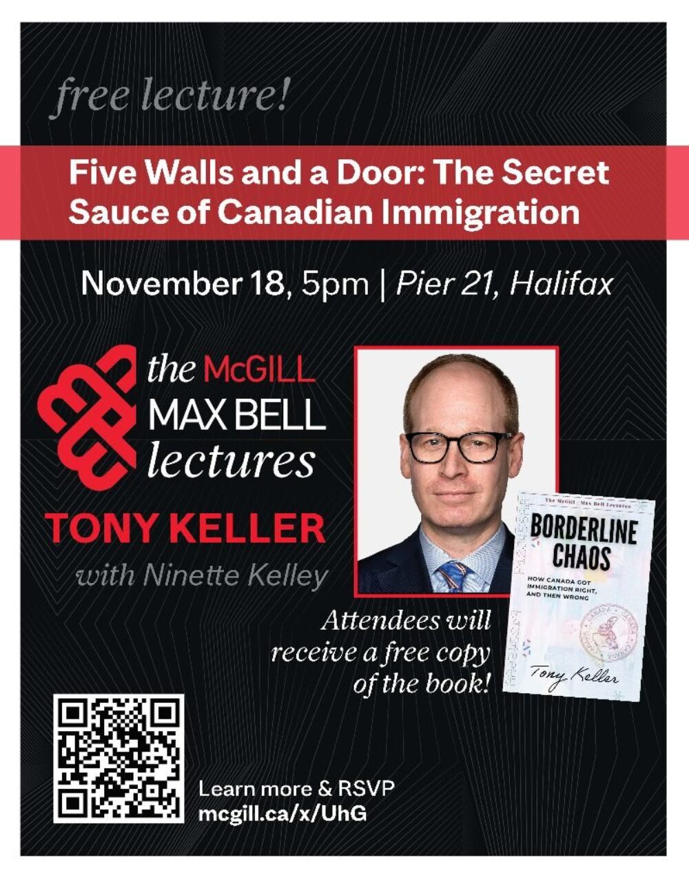 Four Walls and a Door: The Secret Sauce of Canada’s Immigration System with Globe and Mail columnist Tony Keller. 2025 McGill Max Bell Lecture image