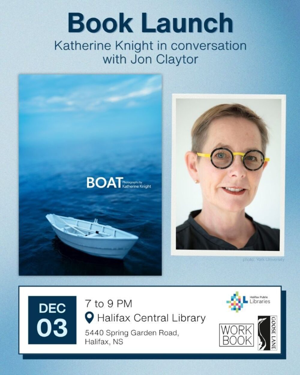 Book Launch and Workshop: BOAT by Katherine Knight image