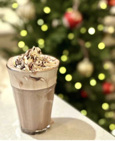 Holiday hot chocolate - Creamy Rainbow Bakery Cafe image
