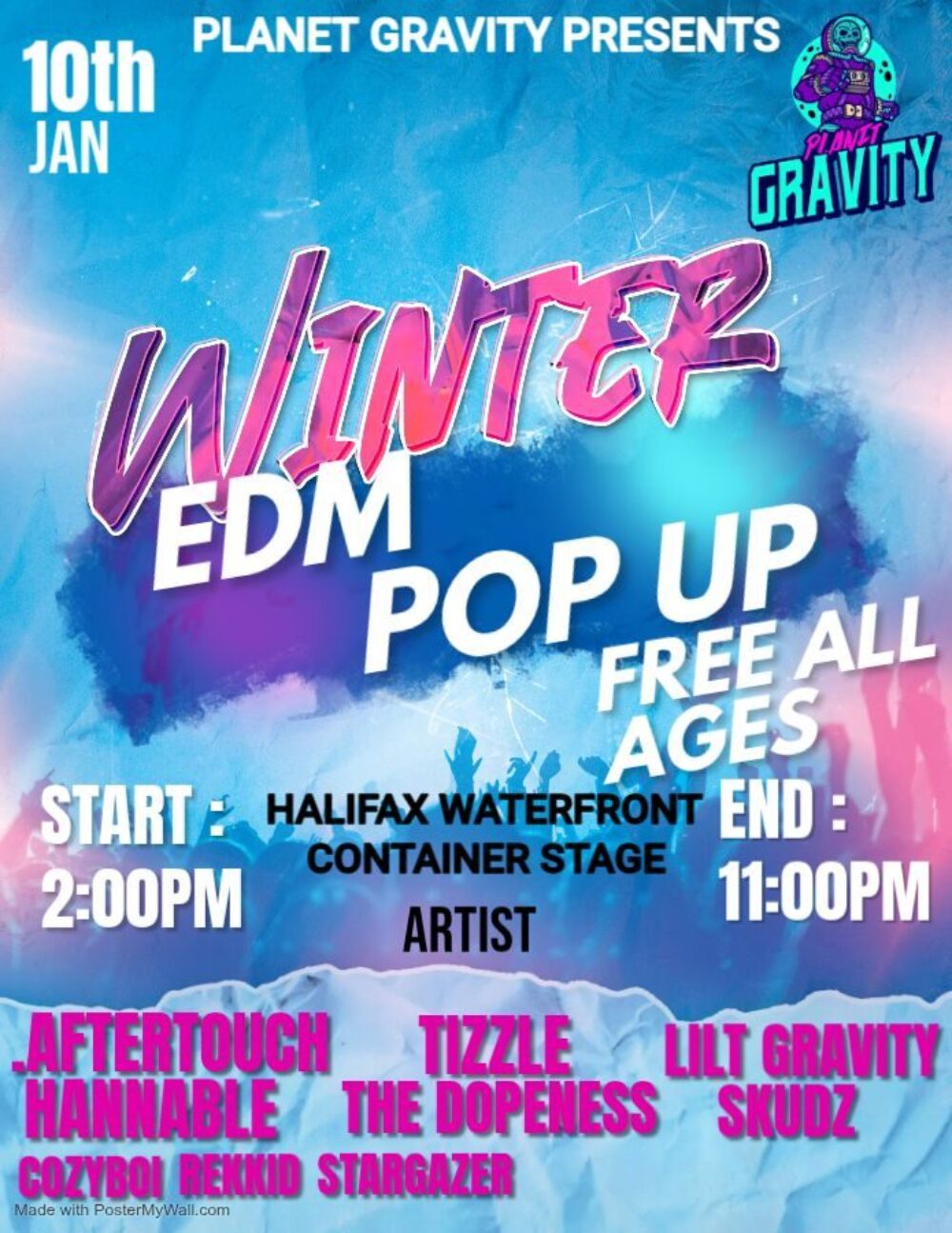 PLANET GRAVITY PRESENTS :  WINTER WATERFRONT EDM PUBLIC PARTY image