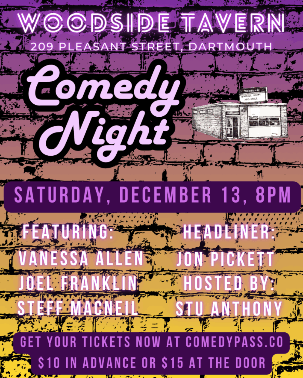 Woodside Tavern Comedy Night! image