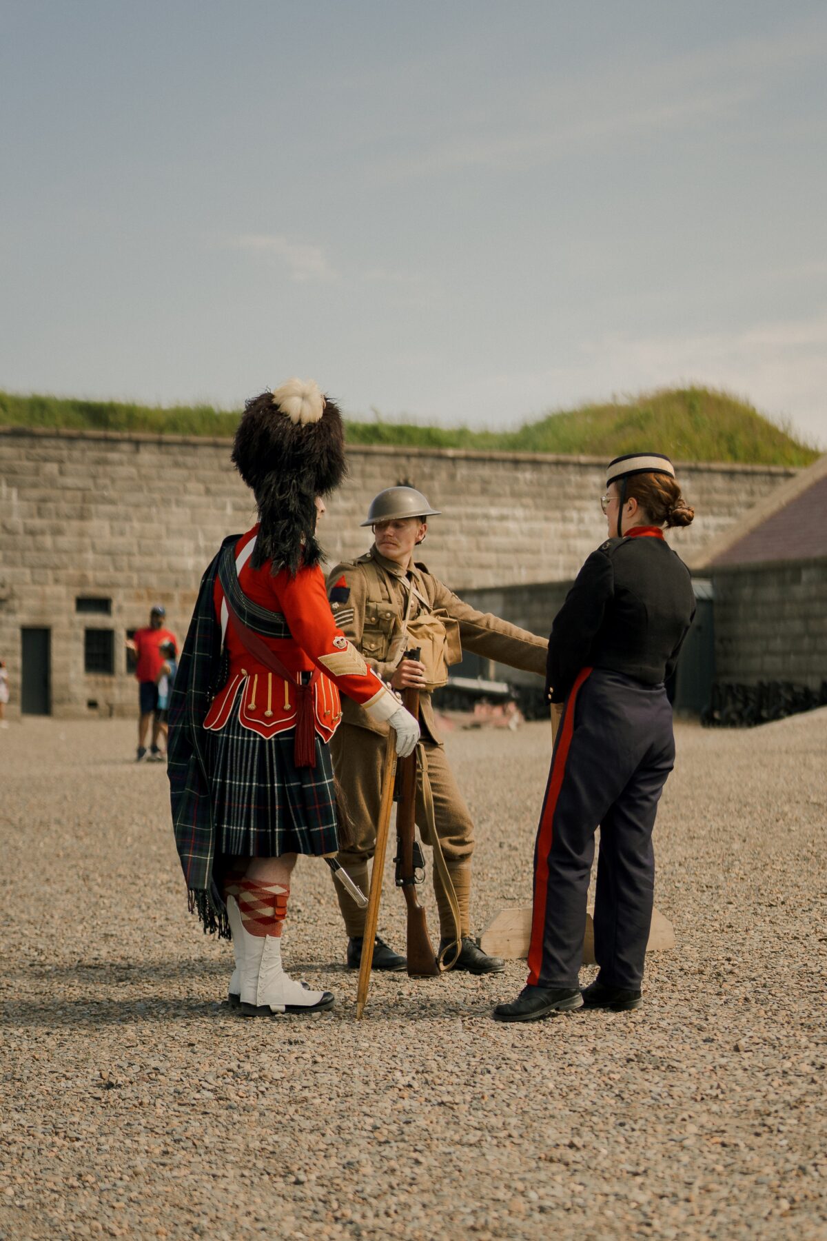 Historical interpreters at the Halifax Citadel National Historic Site in Halifax, Nova Scotia