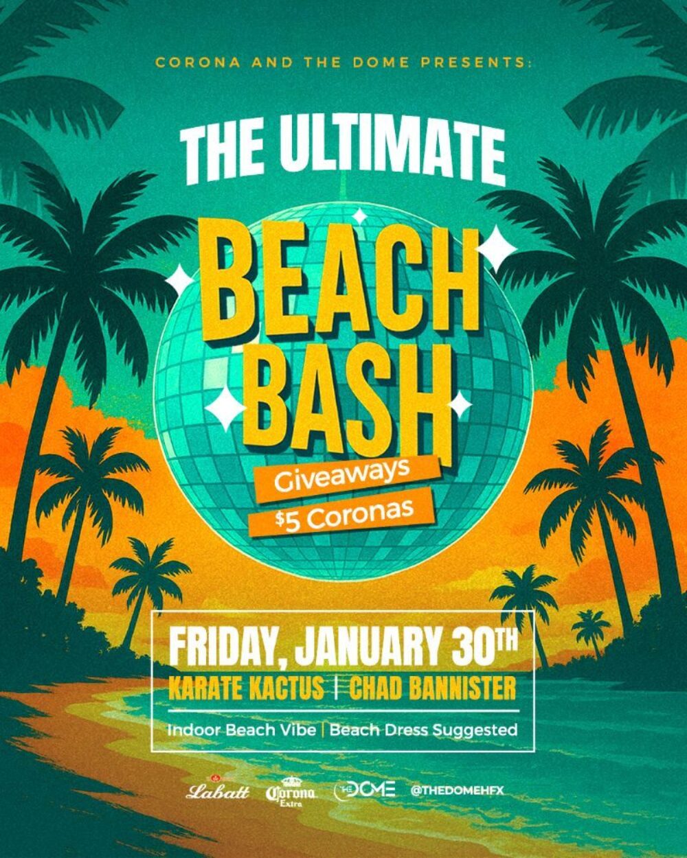 The Ultimate Beach Bash at The Dome! image