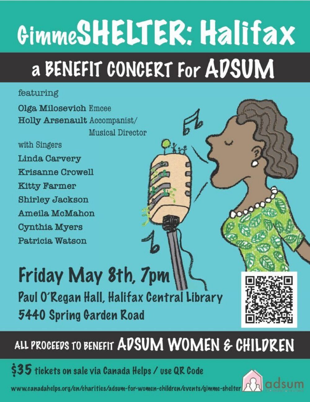 GIMME SHELTER: HALIFAX - A Benefit Concert for Adsum for Women & Children image
