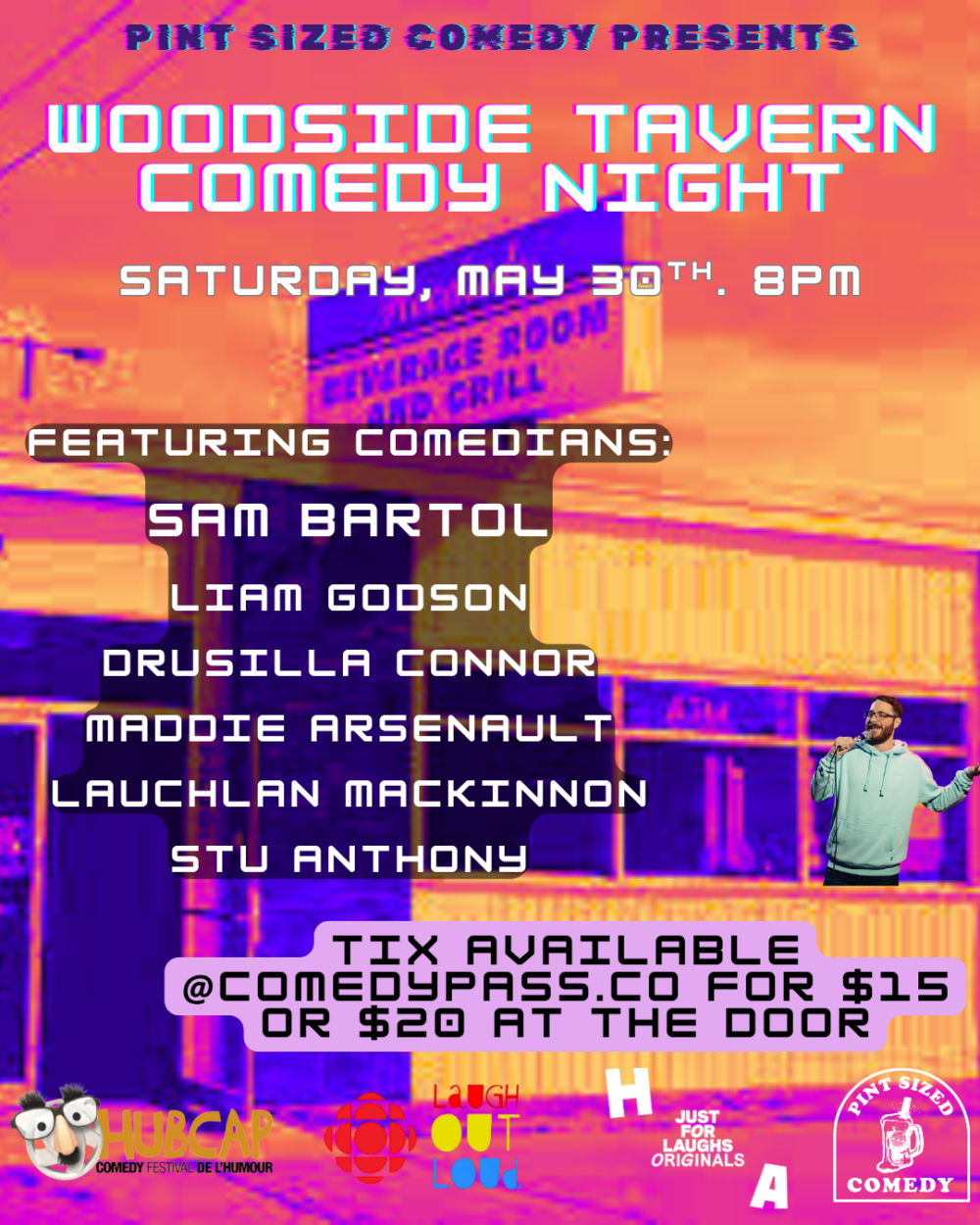 Woodside Tavern Comedy Night! May 30th. Feat: Sam Bartol image