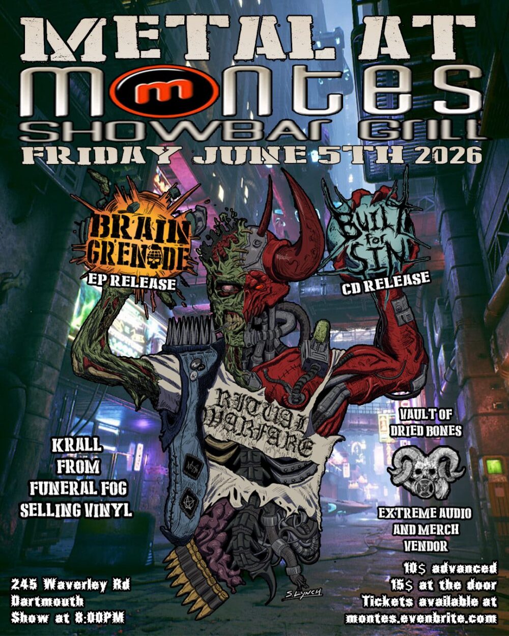 Brain Grenade and Built For Sin Double Album Release Show image