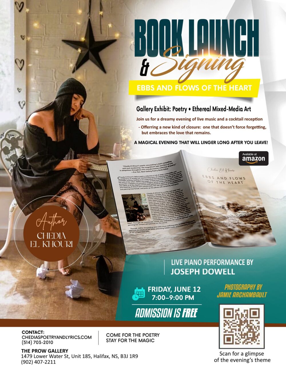 Ebbs and Flows of the Heart Book Launch and Art Exhitbit image