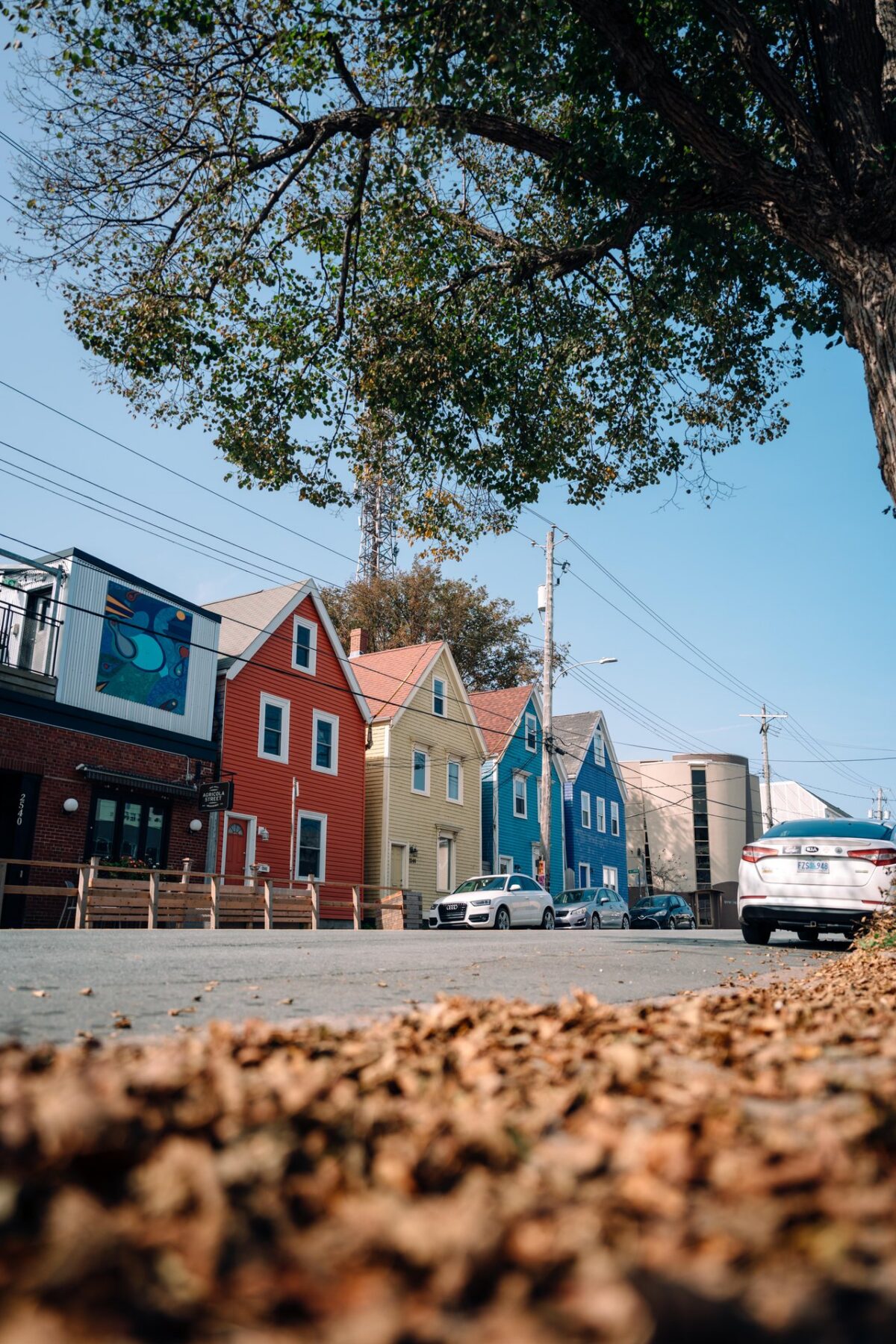 Colourful Four Sisters houses in Halifax’s North End.