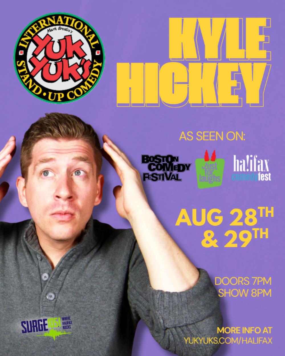 Kyle Hickey Live at YukYuks! image