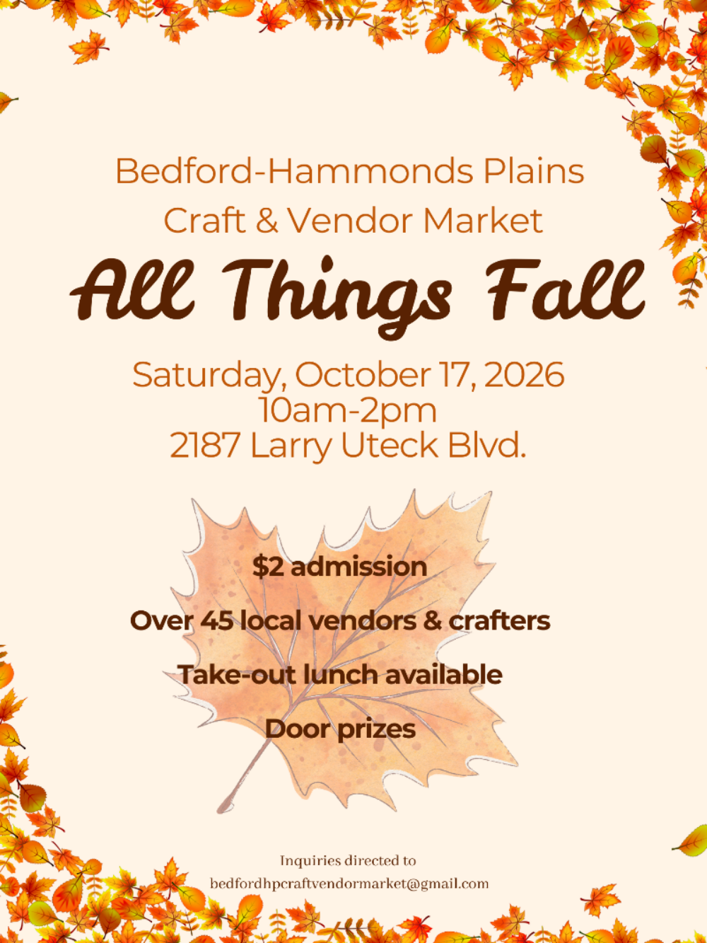 All Things Fall Bedford-Hammonds Plains Craft & Vendor Market image