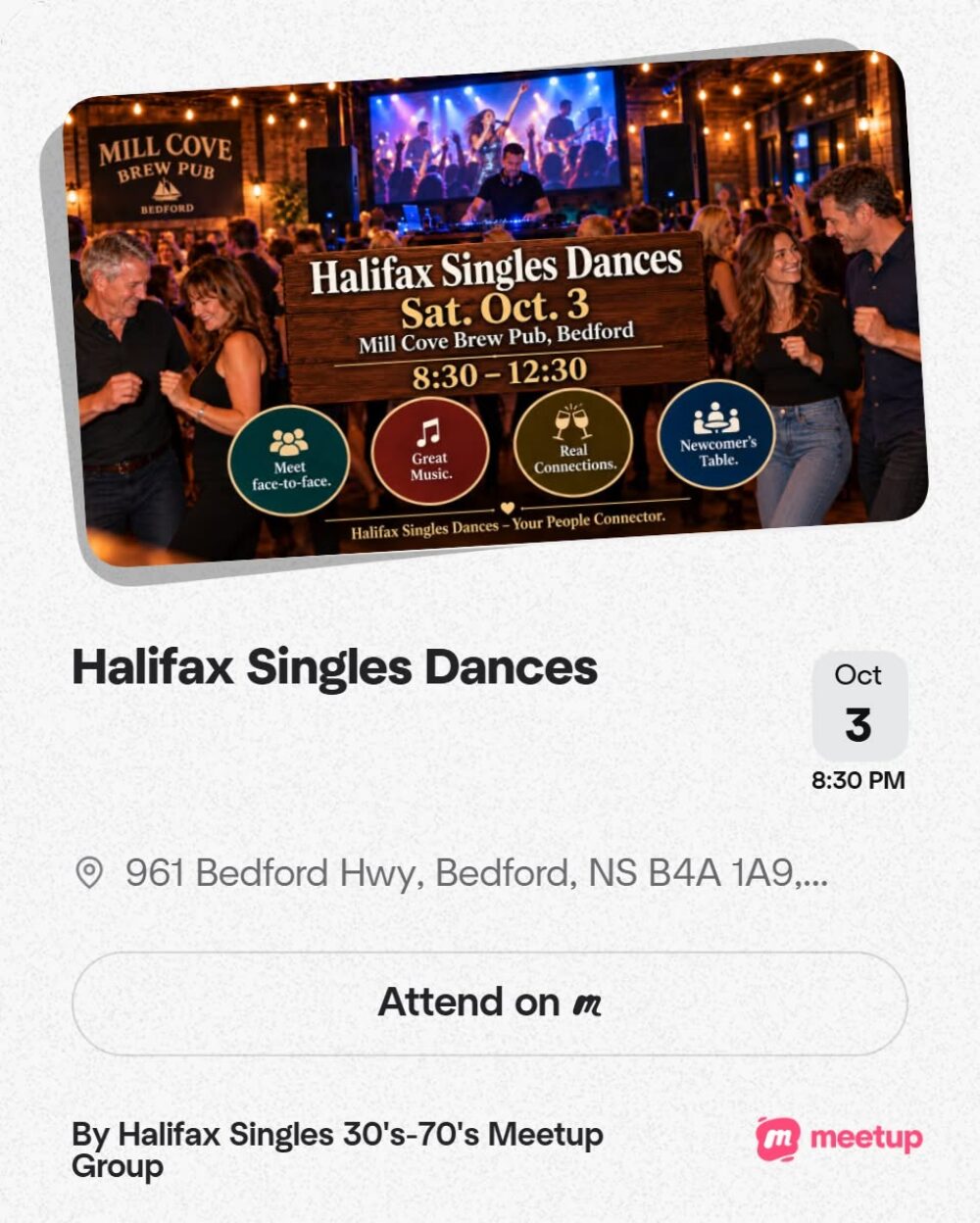 Halifax Singles Dances image