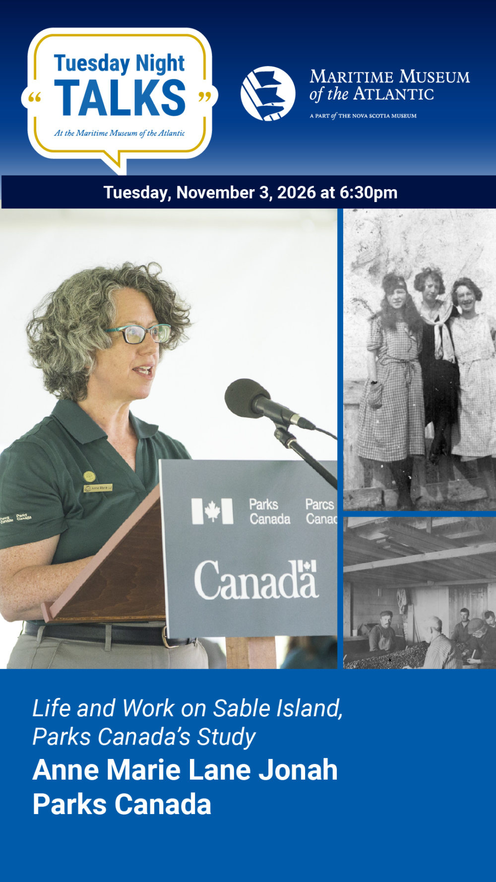 Tuesday Night Talks: Life and Work on Sable Island, Parks Canada’s Study image