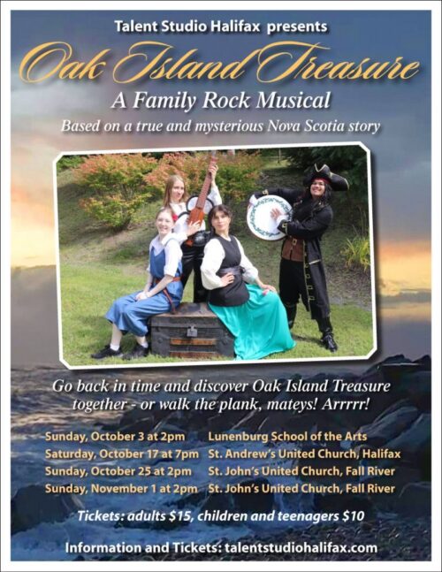 Oak Island Treasure. A Family Rock Musical image