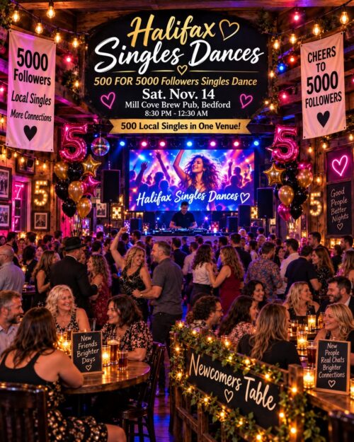 Halifax Singles Dances – Huge 500 for 5000 Followers Dance image