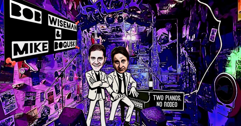 Two Pianos No Rodeo: Bob Wiseman & Mike Boguski image