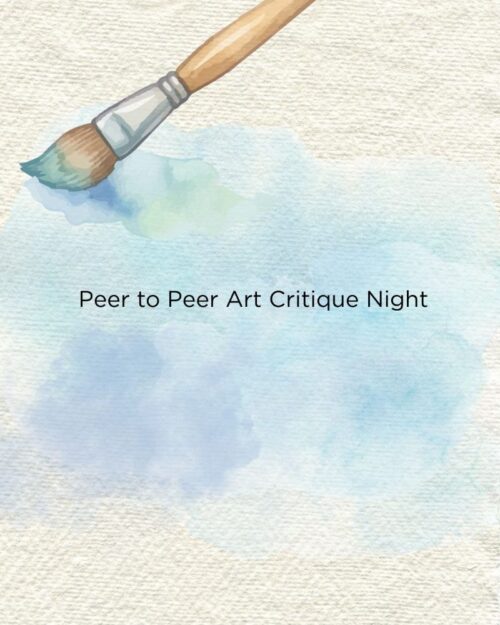 Peer to Peer Art Critique night image