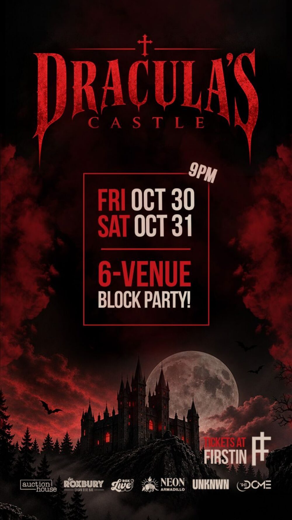 Dracula’s Castle is taking over for a 6-venue Halloween Block Party! image