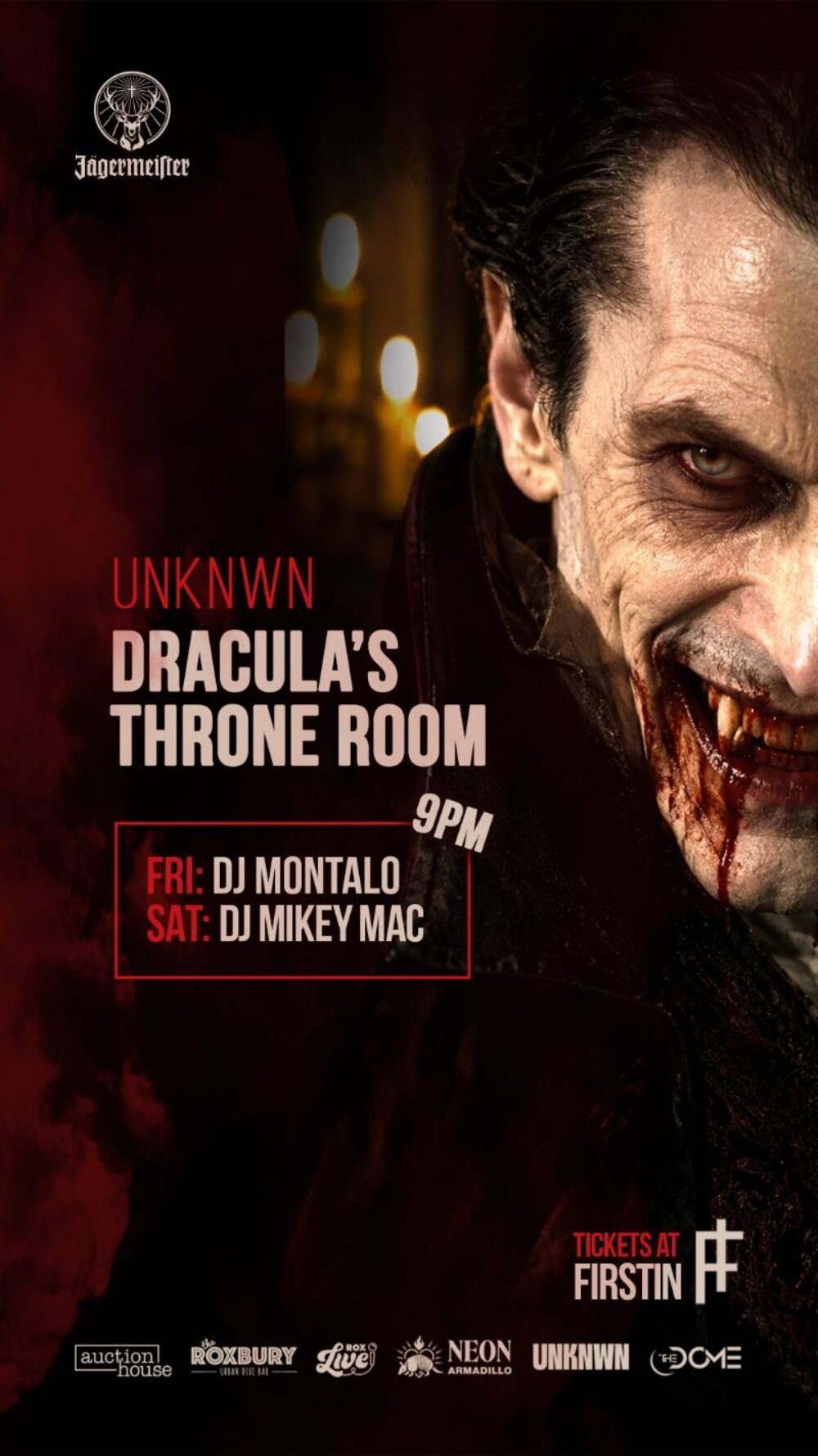 Step into Dracula’s Throne Room at UNKNOWN this Halloween weekend! image